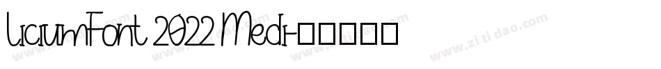 LiciumFont 2022 Medi字体转换